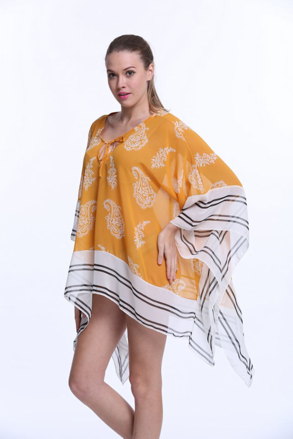 F4529swimsuit cover ups high quality transparent cover beach dress